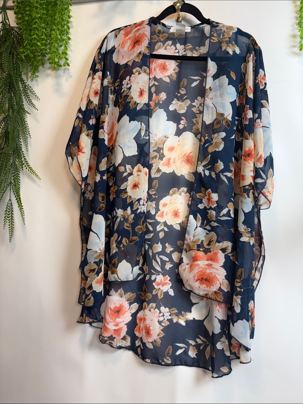 Emory Park Navy Floral Blouse